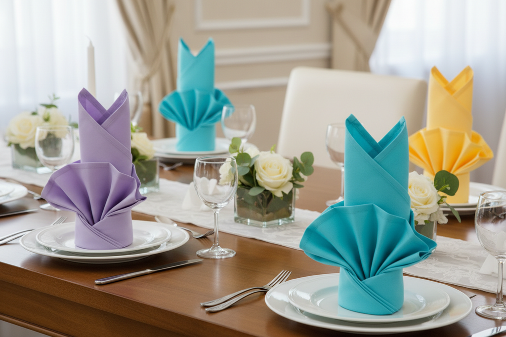 Decorative napkin arrangement
